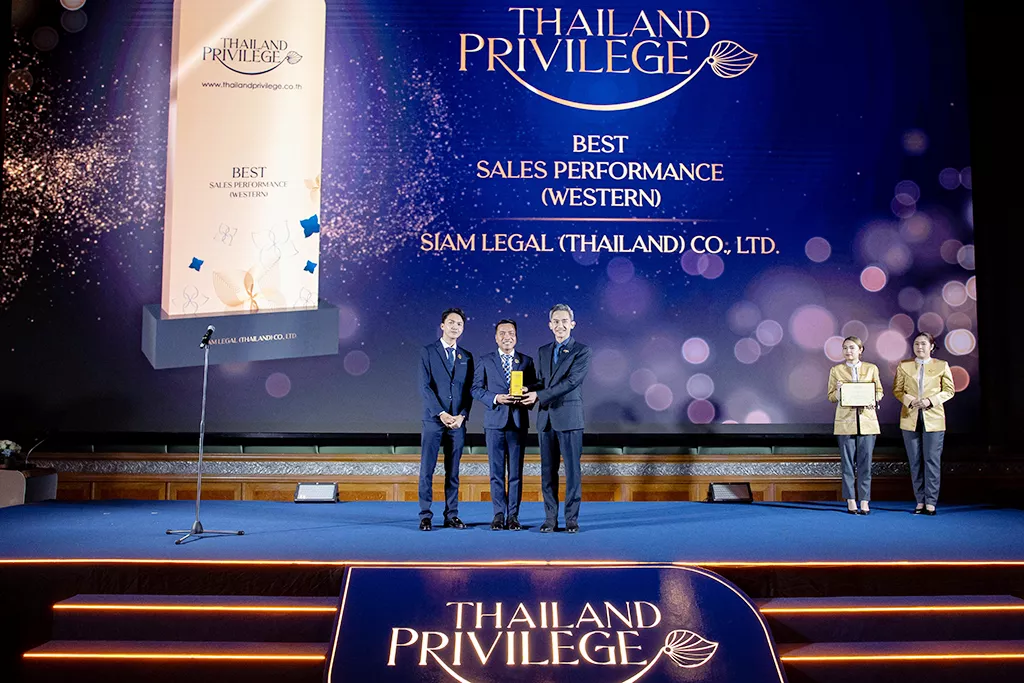 Siam Legal Thailand Elite Best Sales Performance Western Division